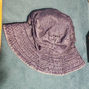 90s Vintage Denim Bucket Hat Rouched Girlhood Y2K Jean